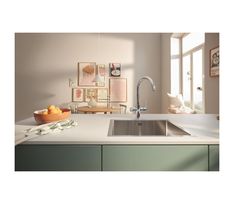 Змішувач для кухні Grohe Blue Pure BauCurve для подачі технічної та фільтрованої води (30580000) Змішувач для кухні Grohe Blue Pure BauCurve для подачі технічної та фільтрованої води (30580000)