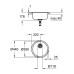 Мийка для кухні Grohe d 440 мм кругла, матова (31720sd0) 31720SD0