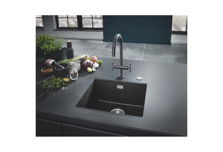 Мийка для кухні Grohe 457 x 406 мм, Granite Black (31653ap0) 31653AP0 Мийка для кухні Grohe 457 x 406 мм, Granite Black (31653ap0) 31653AP0