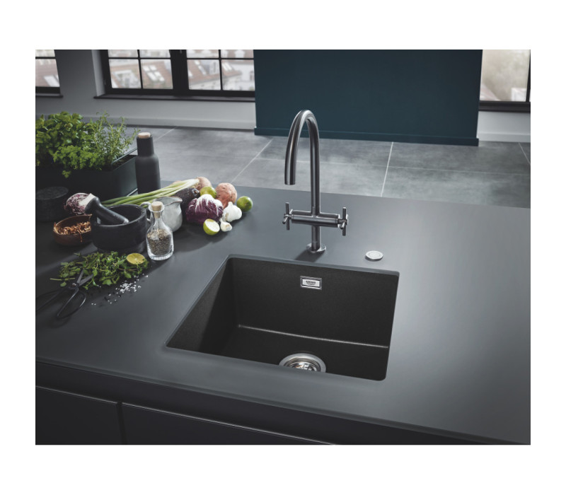 Мойка для кухни Grohe 457 x 406 мм, Granite Black (31653ap0)