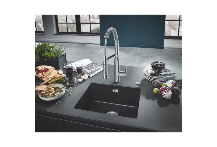 Мийка для кухні Grohe 457 x 406 мм, Granite Black (31653ap0) 31653AP0 Мийка для кухні Grohe 457 x 406 мм, Granite Black (31653ap0) 31653AP0