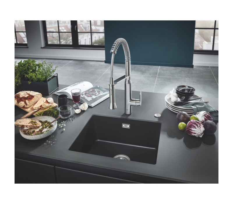 Мойка для кухни Grohe 457 x 406 мм, Granite Black (31653ap0)