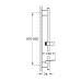 Душевая штанга Grohe Rainshower SmartActive 900 мм (22125KF0) 22125KF0