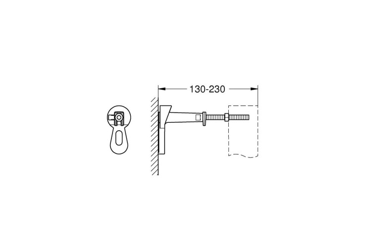 Дистанційне кріплення інсталяції Grohe Rapid SL (3855800M) 3855800M