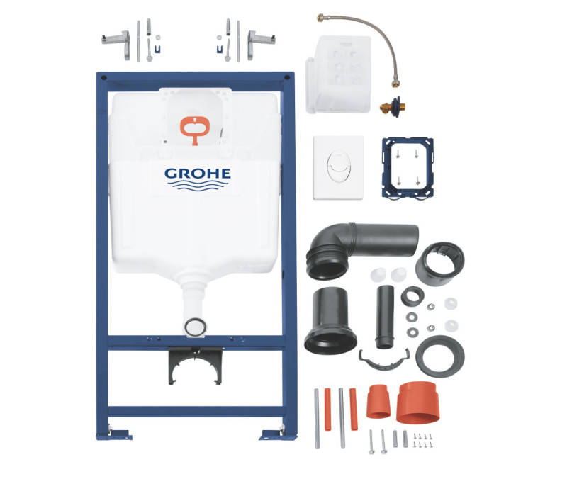 Комплект 3-в-1 для унітазу Grohe Rapid SL (кнопка Skate Air) + 37131000 (38722001)