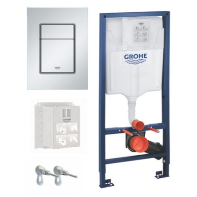 Комплект в зборі Grohe Rapid SL, для підвісного унітазу (кнопка Skate Cosmopolitan S) (39501000)