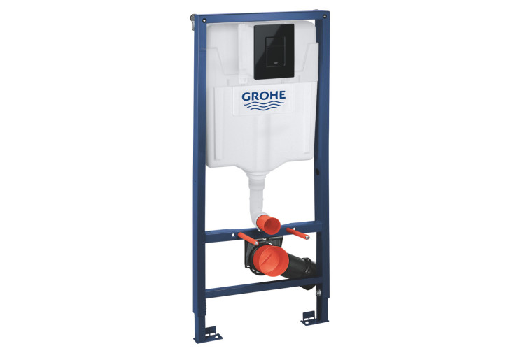 Комплект 3-в-1 Grohe Rapid SL для підвісного унітазу (кнопка Skate Cosmopolitan чорний глянець) (39940000) 39940000