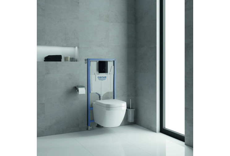Комплект 3-в-1 Grohe Rapid SL для підвісного унітазу (кнопка Skate Cosmopolitan чорний глянець) (39940000) 39940000
