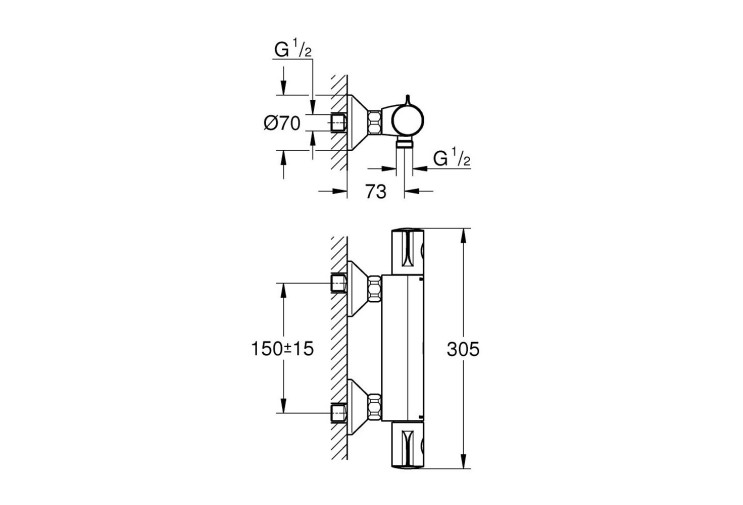 Термостат для душу Grohe Grohtherm 800 (34558000) 34558000