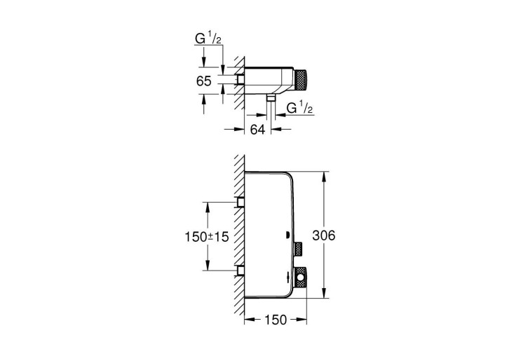 Термостат для душа Grohe Grohtherm SmartControl (102169kf00) 102169KF00