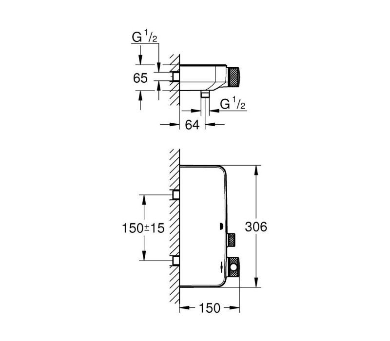 Термостат для душа Grohe Grohtherm SmartControl (102169kf00) Термостат для душа Grohe Grohtherm SmartControl (102169kf00)