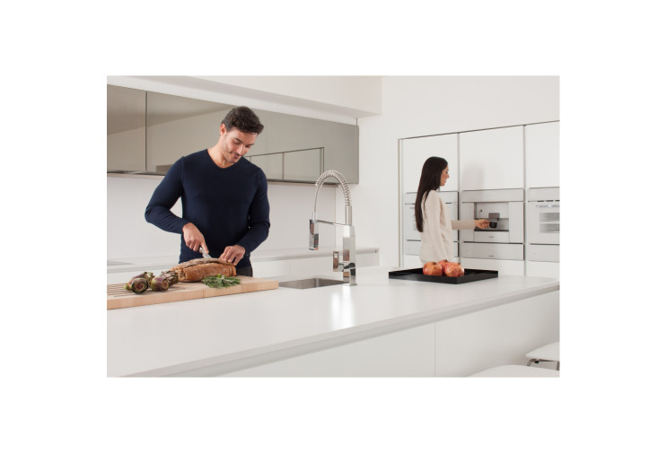 Смеситель однорычажный Grohe Eurocube для мойки (31395000) 31395000