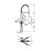 Смеситель однорычажный Grohe Eurocube для мойки (31395000) 31395000