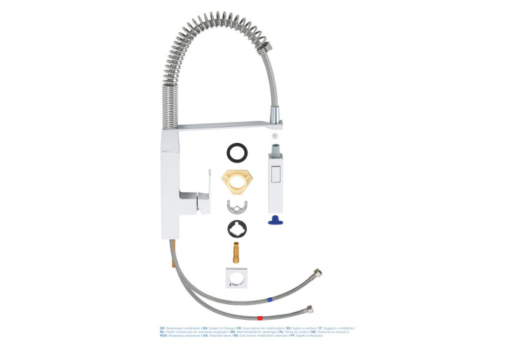 Смеситель однорычажный Grohe Eurocube для мойки (31395000) 31395000