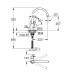 Смеситель однорычажный Grohe BauLoop для мойки (31232001) 31232001