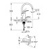 Смеситель однорычажный Grohe Eurosmart New для мойки (33202003) 33202003