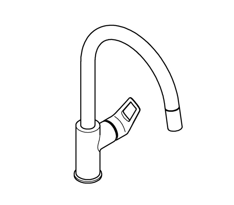 Змішувач змішувач Grohe BauLoop New Для кухні (30543000)