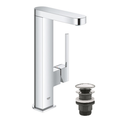 Змішувач одноважільний Grohe Plus для раковини, L-Size з нажимним донним клапаном (23873003)