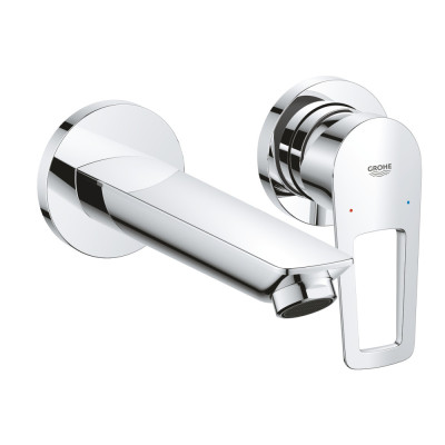 Змішувач для раковини Grohe BauLoop New на 2 отвори, настінний монтаж M-Size (20289001)