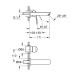 Змішувач для раковини Grohe Eurosmart New на два отвори S-Size (29337003) 29337003