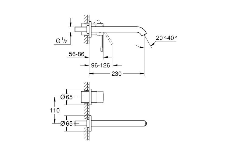 Смеситель для раковины Grohe Essence на два отверстия L-Size (29193001) 29193001 Смеситель для раковины Grohe Essence на два отверстия L-Size (29193001) 29193001