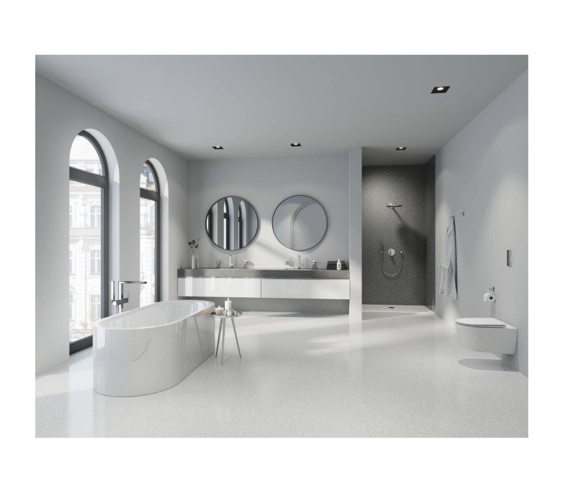 Смеситель однорычажный Grohe Plus Для ванны, напольный монтаж (23846003) Смеситель однорычажный Grohe Plus Для ванны, напольный монтаж (23846003)