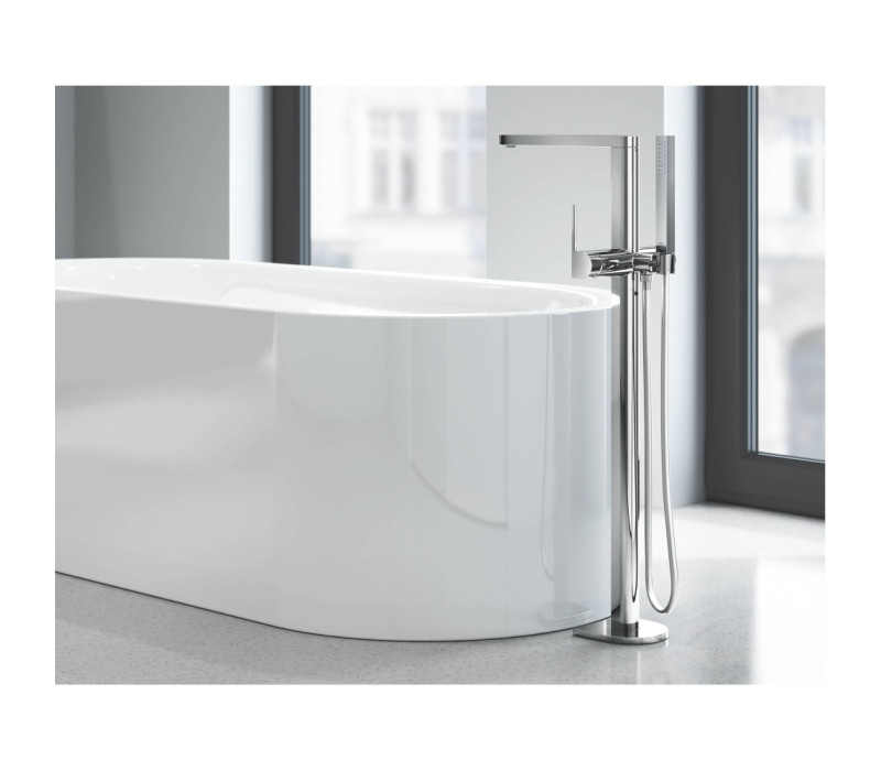 Смеситель однорычажный Grohe Plus Для ванны, напольный монтаж (23846003) Смеситель однорычажный Grohe Plus Для ванны, напольный монтаж (23846003)
