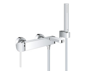 Смеситель однорычажный Grohe Plus Для ванны с душевым гарнитуром (33547003) Смеситель однорычажный Grohe Plus Для ванны с душевым гарнитуром (33547003)
