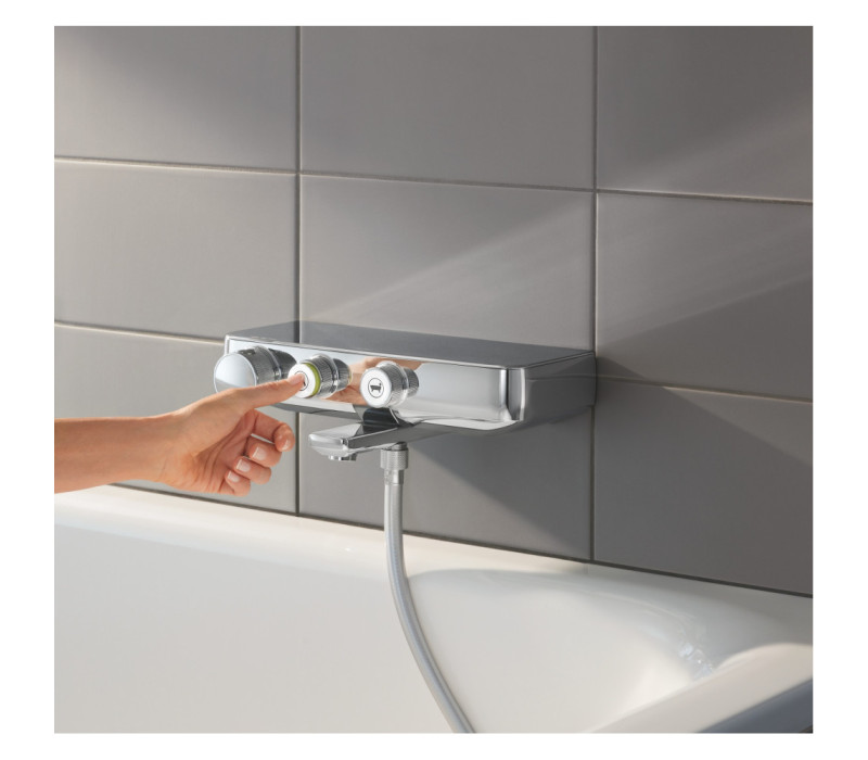 Термостатичний змішувач Grohe Grohtherm SmartControl для ванни, настінний монтаж (34718000) Термостатичний змішувач Grohe Grohtherm SmartControl для ванни, настінний монтаж (34718000)