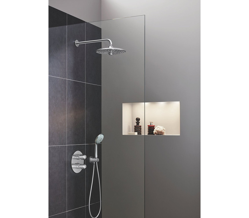 Верхний душ Grohe Euphoria 260 с душевым кронштейном 380 мм, 3 режима струи (26458000)
