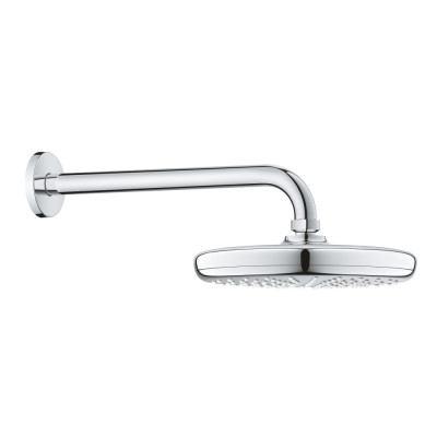 Верхній душ Grohe Tempesta 210 з душовим кронштейном 286 мм, 1 режим струменя (26411000)