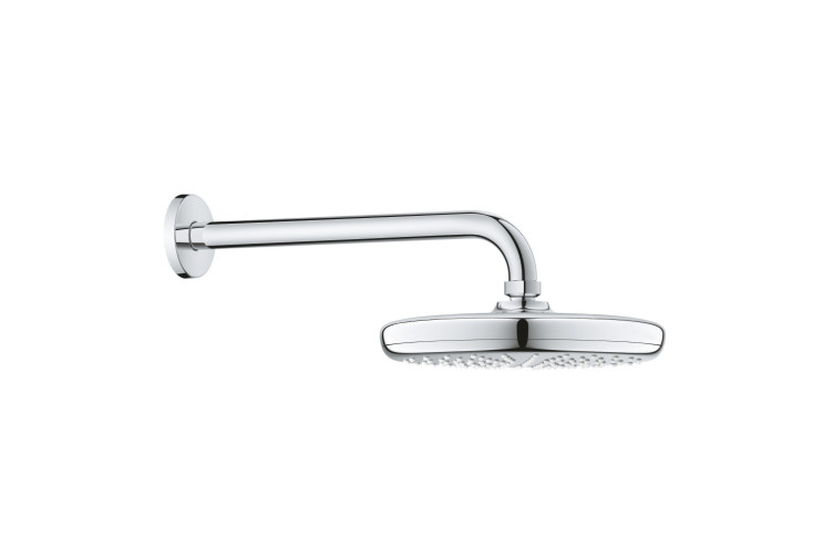 Верхній душ Grohe Tempesta 210 з душовим кронштейном 286 мм, 1 режим струменя (26411000) 26411000