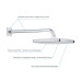 Верхній душ Grohe Tempesta 250 Cube з кронштейном до стіни з WaterSaving (26687000) 26687000