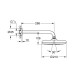 Верхний душ Grohe Tempesta 210 286 мм, 1 режим струи (1022182430) 1022182430