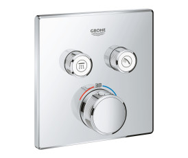 Термостат прихованого монтажу Grohe Grohtherm SmartControl з двома кнопками управління (29124000) Термостат прихованого монтажу Grohe Grohtherm SmartControl з двома кнопками управління (29124000)