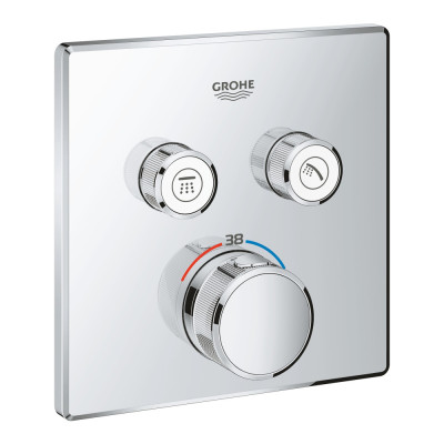Термостат скрытого монтажа Grohe Grohtherm SmartControl с двумя кнопками управления (29124000)