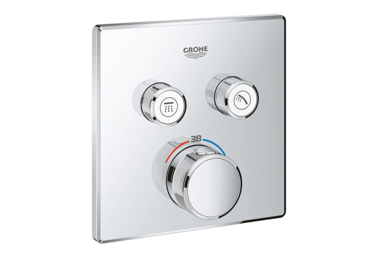 Термостат скрытого монтажа Grohe Grohtherm SmartControl с двумя кнопками управления (29124000) 29124000
