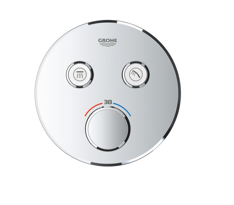 Термостат скрытого монтажа Grohe Grohtherm SmartControl с двумя кнопками управления (29119000) Термостат скрытого монтажа Grohe Grohtherm SmartControl с двумя кнопками управления (29119000)