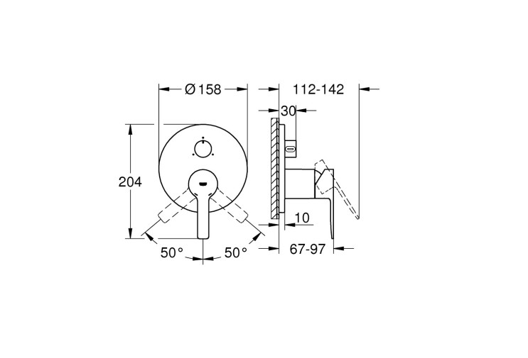 Змішувач одноважільний Grohe Lineare на 3 виходи (24095001) 24095001 Змішувач одноважільний Grohe Lineare на 3 виходи (24095001) 24095001
