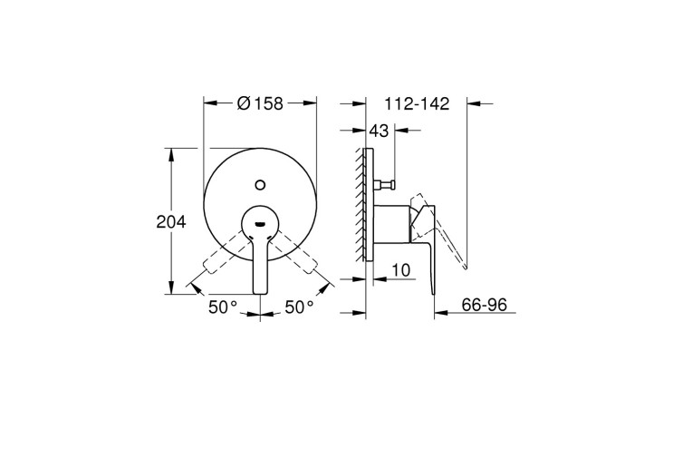 Змішувач одноважільний Grohe Lineare на 2 виходи (24064001) 24064001 Змішувач одноважільний Grohe Lineare на 2 виходи (24064001) 24064001