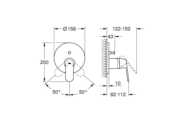 Змішувач одноважільний Grohe Eurosmart Cosmopolitan на 2 виходи (24045000) 24045000 Змішувач одноважільний Grohe Eurosmart Cosmopolitan на 2 виходи (24045000) 24045000