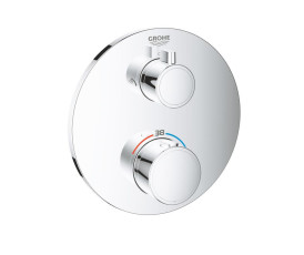 Термостат для душу Grohe Grohtherm з перемикачем на 2 положення верхній / ручний душ (24076000) Термостат для душу Grohe Grohtherm з перемикачем на 2 положення верхній / ручний душ (24076000)