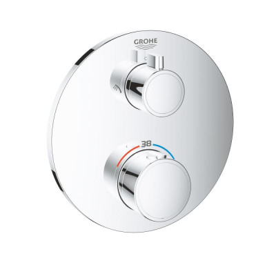 Термостат для душа Grohe Grohtherm с переключателем на 2 положения верхний/ручной душ (24076000)