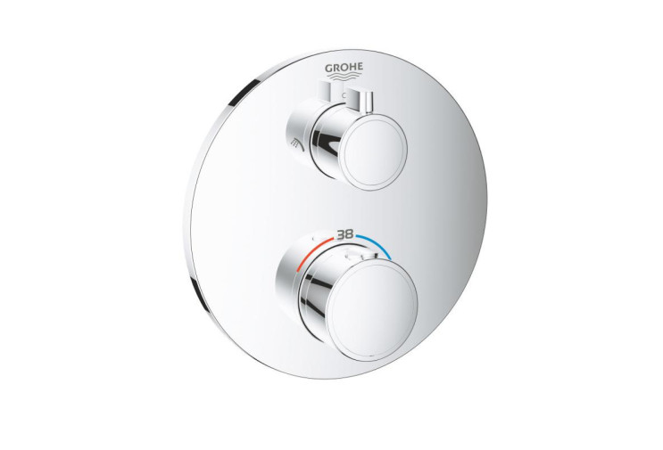 Термостат для душа Grohe Grohtherm с переключателем на 2 положения верхний/ручной душ (24076000) 24076000