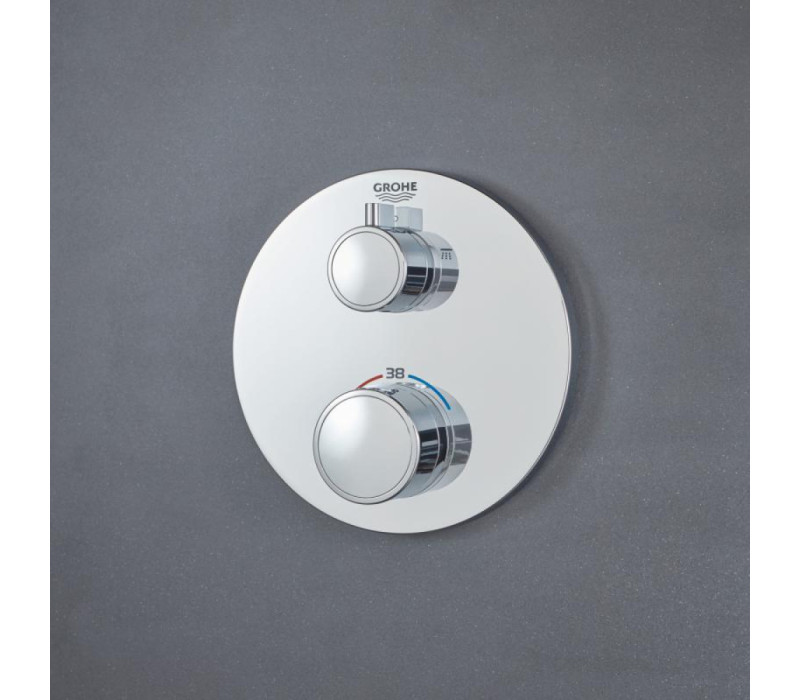 Термостат для душа Grohe Grohtherm с переключателем на 2 положения верхний/ручной душ (24076000) Термостат для душа Grohe Grohtherm с переключателем на 2 положения верхний/ручной душ (24076000)