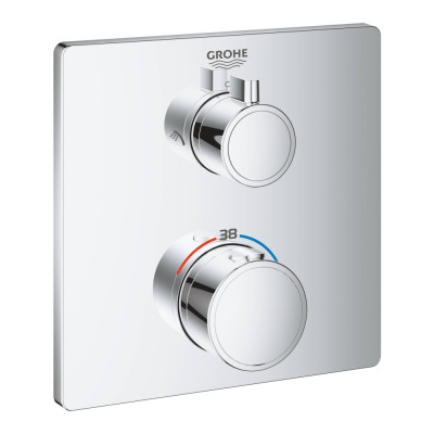 Термостат для душа Grohe Grohtherm с переключателем на 2 положения верхний/ручной душ (24079000)