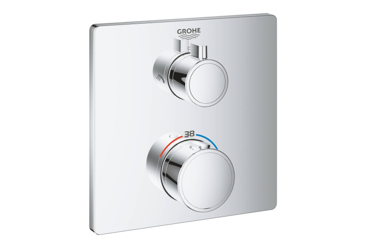 Термостат для душа Grohe Grohtherm с переключателем на 2 положения верхний/ручной душ (24079000) 24079000