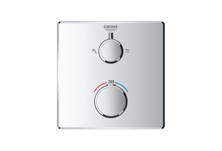 Термостат для душа Grohe Grohtherm с переключателем на 2 положения верхний/ручной душ (24079000) 24079000