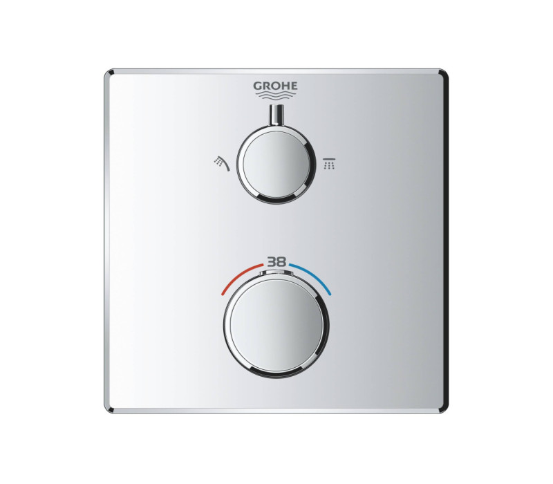 Термостат для душа Grohe Grohtherm с переключателем на 2 положения верхний/ручной душ (24079000) Термостат для душа Grohe Grohtherm с переключателем на 2 положения верхний/ручной душ (24079000)