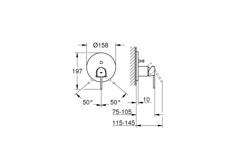 Змішувач одноважільний Grohe Plus з перемикачем на 2 положення (24060003) 24060003 Змішувач одноважільний Grohe Plus з перемикачем на 2 положення (24060003) 24060003